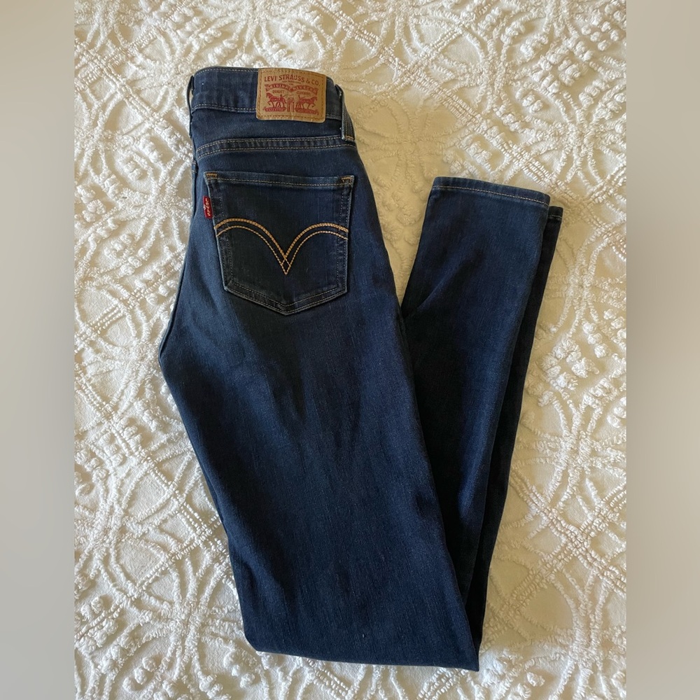 Levi's Women's Dark Blue Straight Jeans